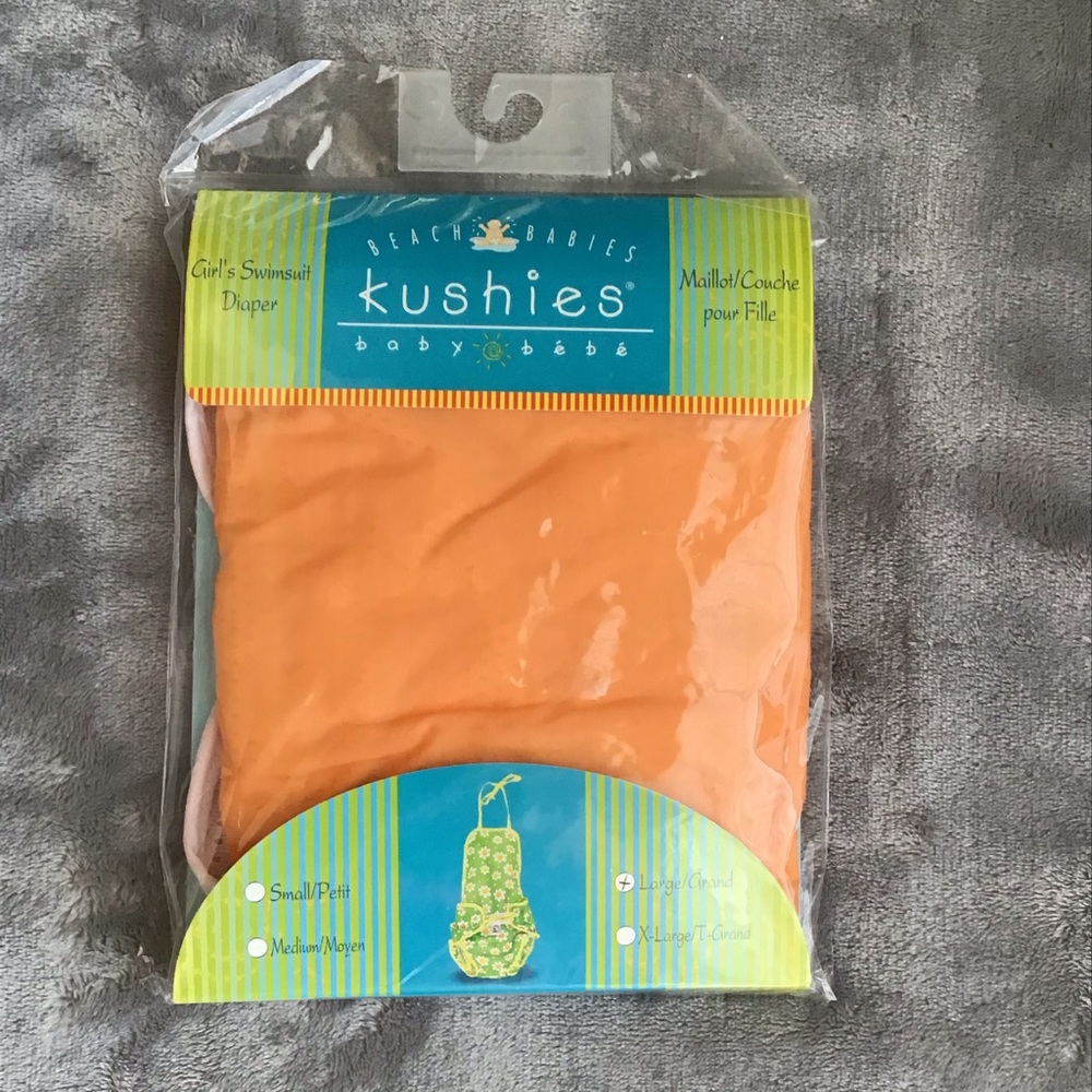 Kushies Girl’s Swimsuit Diaper Large